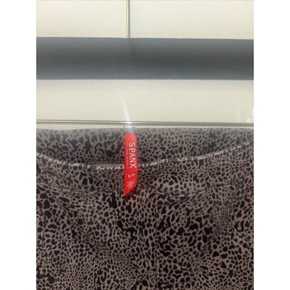 Cheetah Pants Women’s Sz Sm Leopard Print Leggings Spanx Elastic Stretch Waistba - Picture 3 of 5